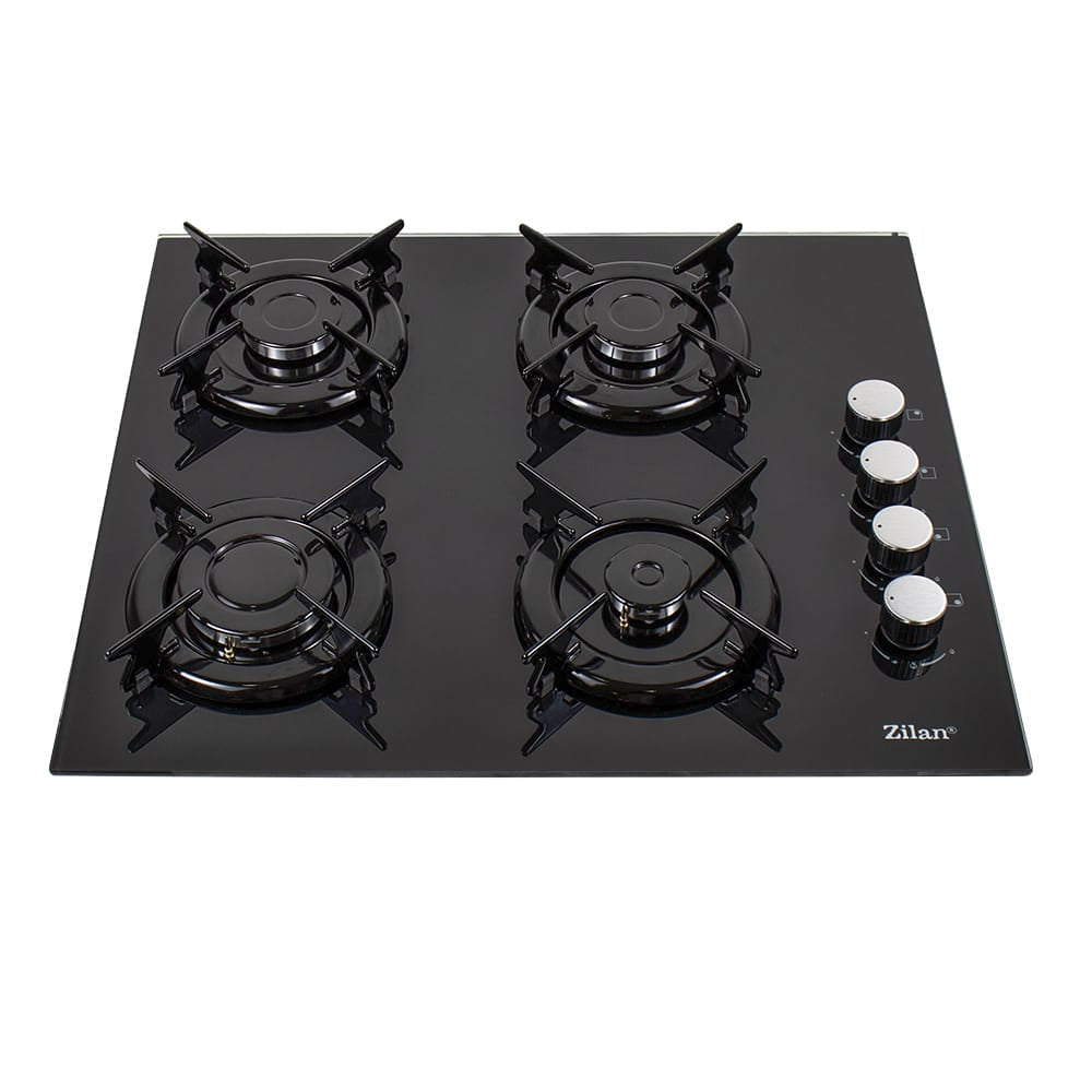 Pachet cuptor electric incorporabil 51L + plita gaz incorporabila + hota decorativa 63 cm