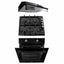 Pachet cuptor electric incorporabil 51L cu plita gaz si hota inox 2 motoare 190W