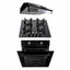 Pachet cuptor electric incorporabil 51L, plita gaz sticla, hota inox 2 motoare 190W