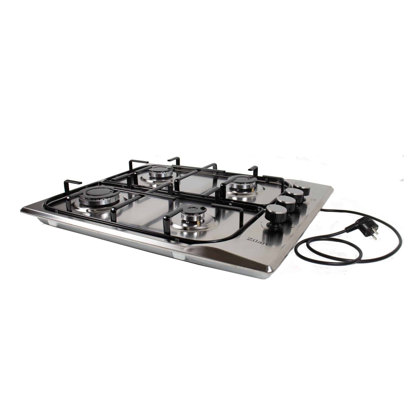 Pachet cuptor electric incorporabil 51L, plita gaz inox 50x60 cm si hota 2 motoare 190W