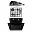 Pachet cuptor electric incorporabil 51L negru + plita gaz incorporabila inox + hota inox 2 motoare 1