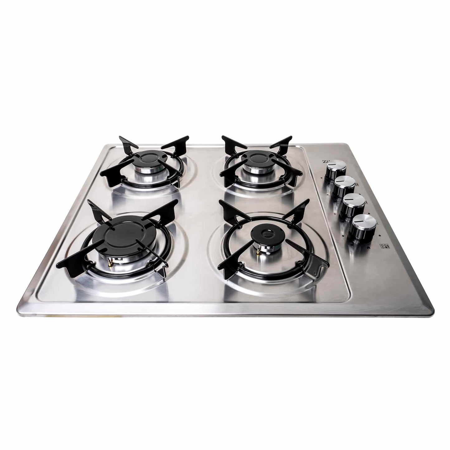 Pachet cuptor electric incorporabil 51L negru, plita gaz inox, hota inox 2 motoare 190W