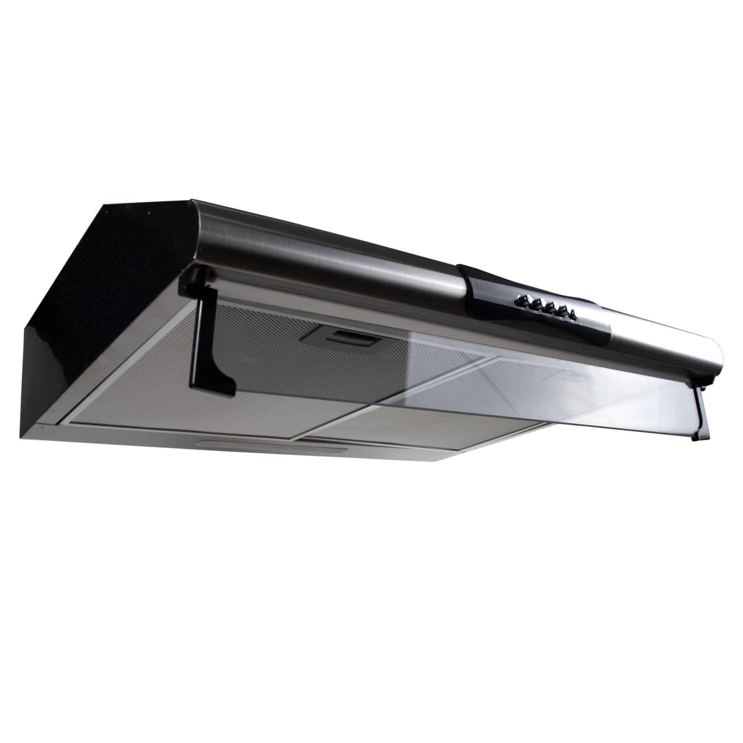 Pachet cuptor electric incorporabil 51L negru, plita gaz inox, hota inox 2 motoare 190W