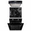 Pachet cuptor electric incorporabil 51L negru + plita gaz 60x50x6cm + hota 2 motoare 190W