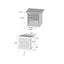 Pachet cuptor electric incorporabil 70L inox + plita gaz incorporabila + hota decorativa inox 63 cm