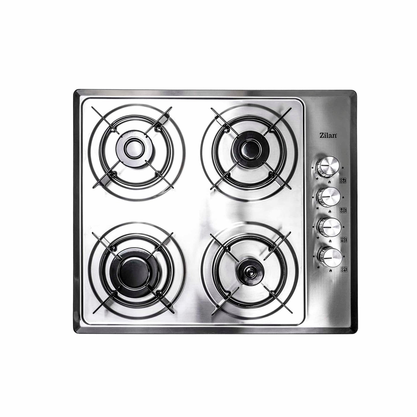 Pachet cuptor electric incorporabil 70L inox + plita gaz inox + hota 2 motoare 190W