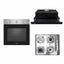 Pachet cuptor electric incorporabil 70L inox + plita gaz incorporabila + hota 140W inox