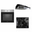 Pachet cuptor electric incorporabil 70L inox + plita gaz incorporabila + hota inox 2 motoare 190W