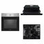 Pachet cuptor incorporabil (0065), 56 x 60 x 56 cm, electric, inox, plita incorporabila (1864), 60x50x6cm, gaz butelie sau gaz natural (duze de schimb incluse), hota 1 motor, putere 140W (1895), 60X50 cm / SET 30102