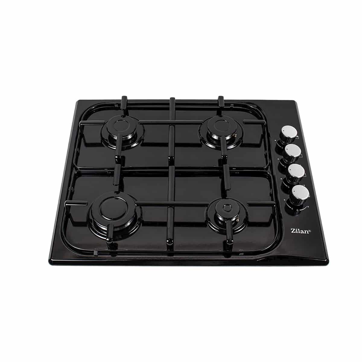 Pachet cuptor electric incorporabil 70L inox + plita gaz + hota perete 2 motoare inox