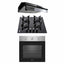 Pachet cuptor electric incorporabil inox 70l + plita gaz sticla + hota perete 2 motoare inox