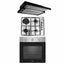 Pachet cuptor electric incorporabil 70L inox + plita gaz 2 arzatoare + hota telescopica 2 motoare