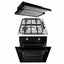 Pachet cuptor electric incorporabil 51L, plita inox gaz natural/butelie, hota telescopica 2 motoare