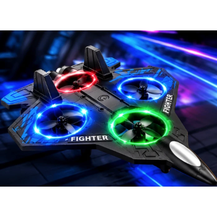 Avion RC Starfighter, cu telecomandă și lumini LED – imagine 2