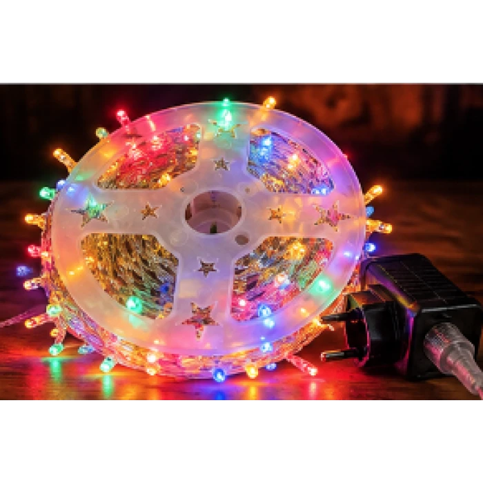 Instalație luminoasă de Crăciun pe rolă, 30 m, 600 LED-uri – imagine 3