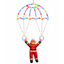 Decorațiune luminoasă Moș Crăciun cu parașută, multicoloră – imagine 1