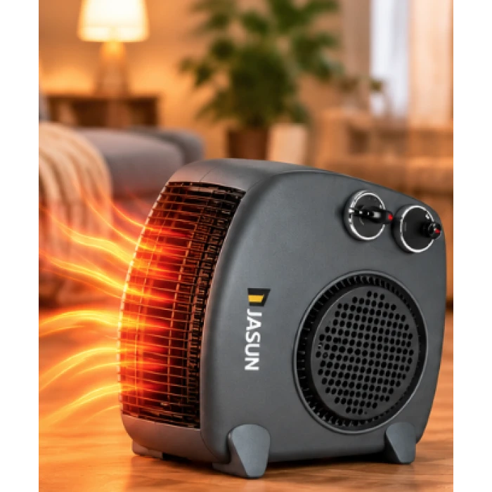 Aerotermă Jasun Q7, 1000/2000 W, cu termostat reglabil – imagine 3