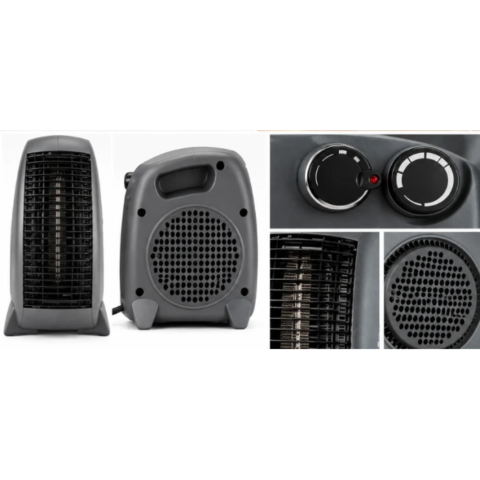 Aerotermă Jasun Q7, 1000/2000 W, cu termostat reglabil – imagine 2