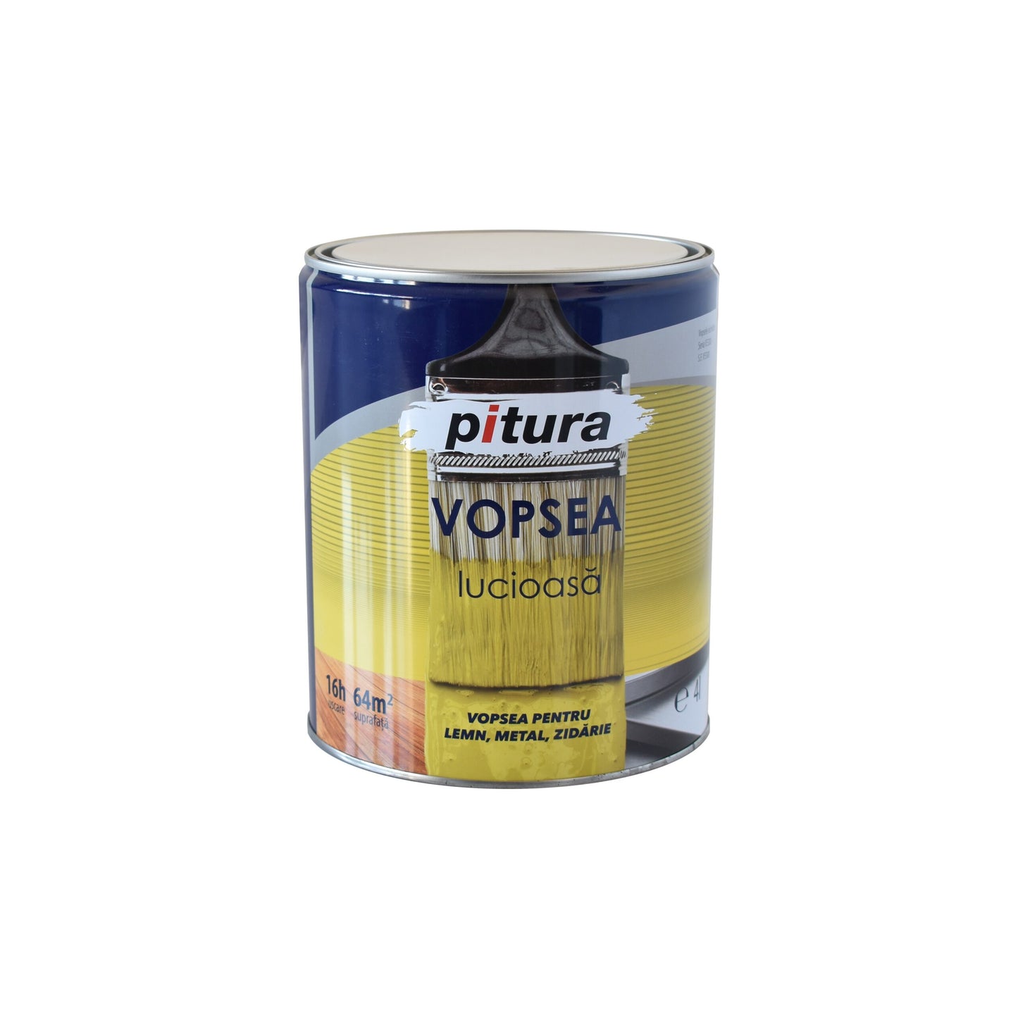 Vopsea lucioasa verde, 0.6L, acoperire si rezistenta sporita