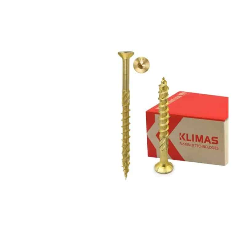 Surub dulgherie 8x280 mm pentru lemn, 50 bucati, otel anticoroziv