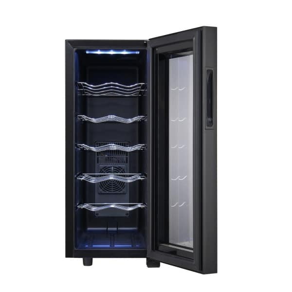 Racitor vinuri 33L, putere 50W, iluminare interioara, control tactil, silentios
