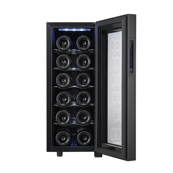 Racitor vinuri 33L, putere 50W, iluminare interioara, control tactil, silentios