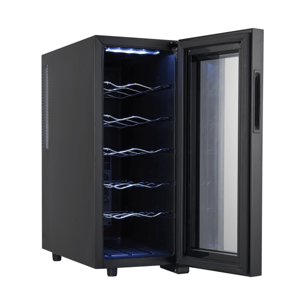 Racitor vinuri 33L, putere 50W, iluminare interioara, control tactil, silentios