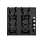 Pachet cuptor electric incorporabil 51L + plita gaz incorporabila sticla negru