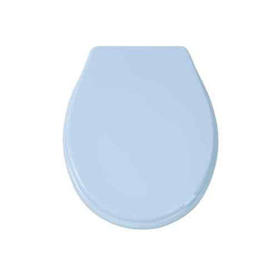 Capac WC universal din plastic, culoare bleu, 45x36.5 cm
