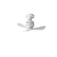 Ventilator de tavan cu iluminare LED, 3 palete, diametru 15.2 cm, putere 11W
