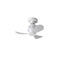 Ventilator de tavan cu iluminare LED, 3 palete, diametru 15.2 cm, putere 11W