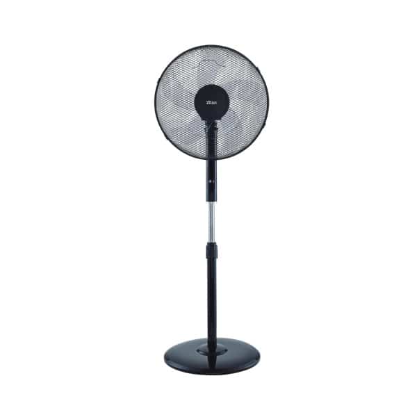 Ventilator cu picior 48W, 3 viteze, diametru 43 cm, negru, oscilant