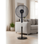 Ventilator cu picior 48W, 3 viteze, diametru 43 cm, negru, oscilant