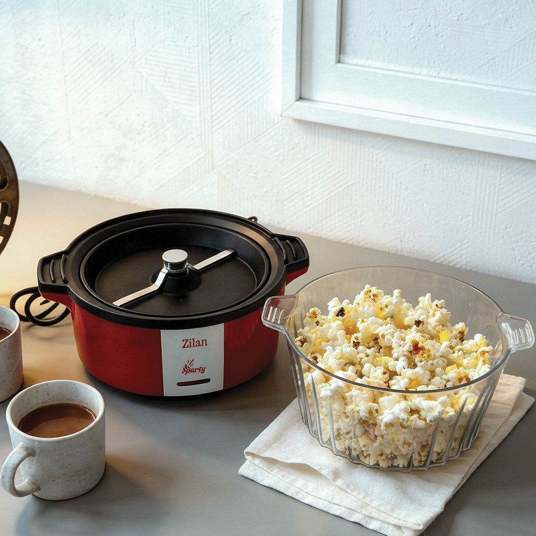 Aparat popcorn electric 700W, capac bol 2L, preparare rapida 3-5 min Party Series