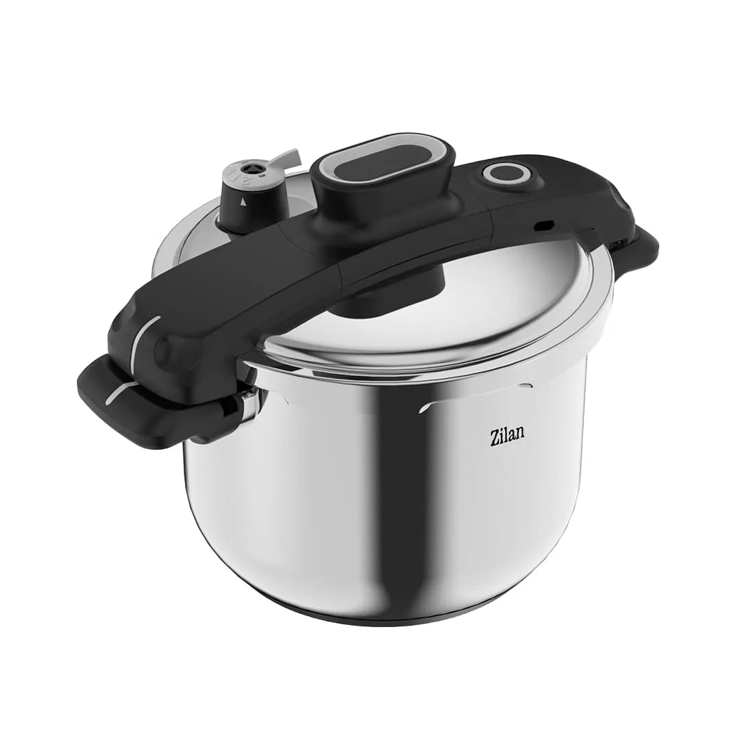 Oala sub presiune inox 6L, gatire rapida, sistem siguranta, compatibila inductie