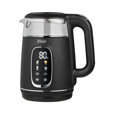 Fierbator electric digital 1,7L cu temperatura reglabila si pereti dubli din sticla