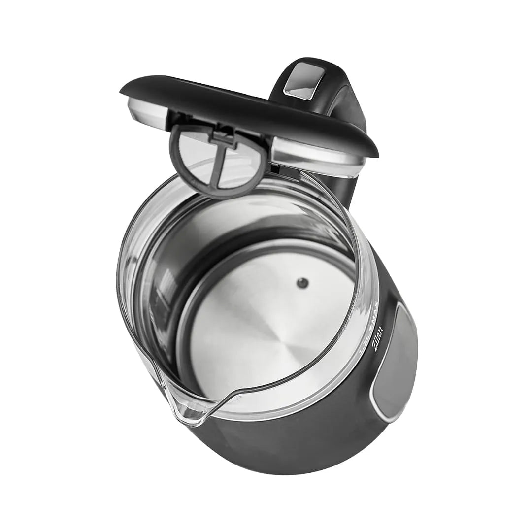 Fierbator electric digital 1,7L cu temperatura reglabila si pereti dubli din sticla