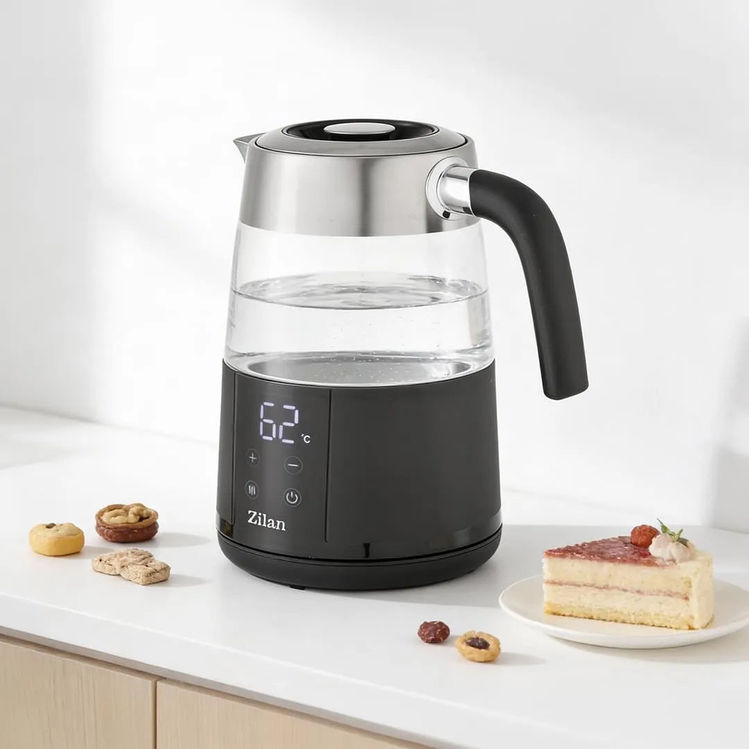 Fierbator electric digital 1,7L cu temperatura reglabila si pereti dubli