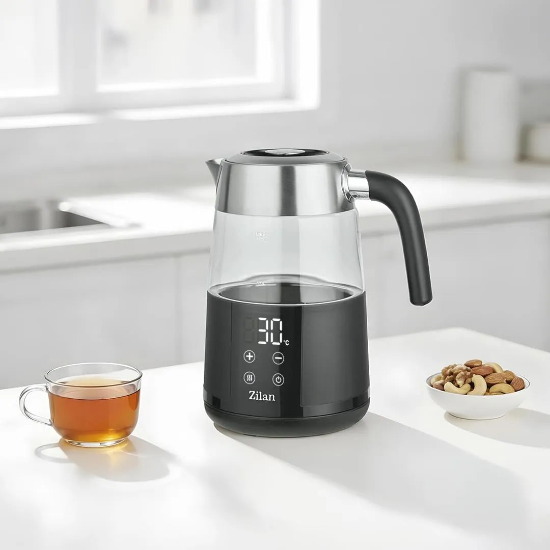Fierbator electric digital 1,7L cu temperatura reglabila si pereti dubli