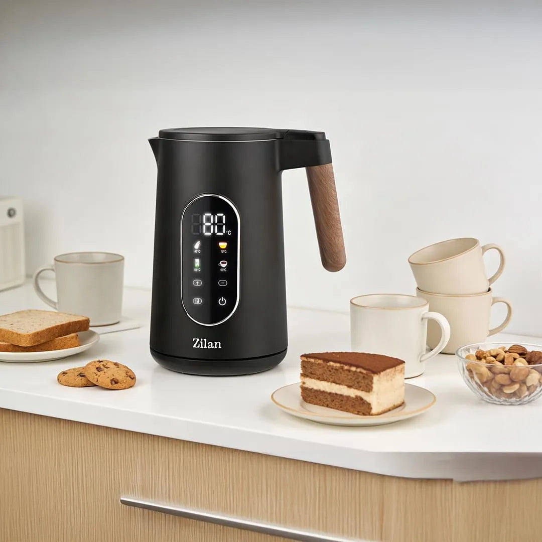 Fierbator electric digital 1,7L cu temperatura reglabila si functie mentinere cald