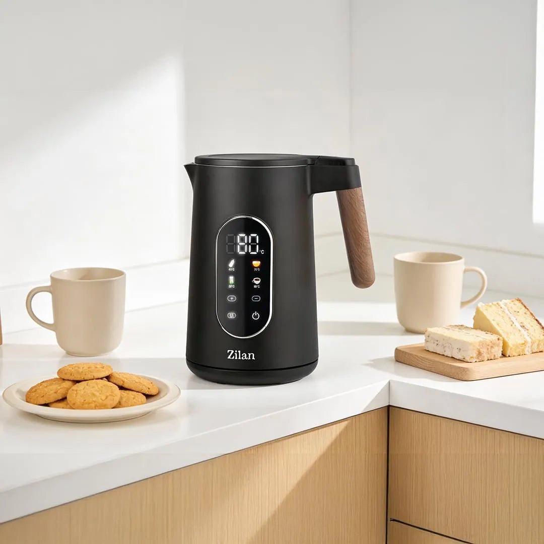 Fierbator electric digital 1,7L cu temperatura reglabila si functie mentinere cald