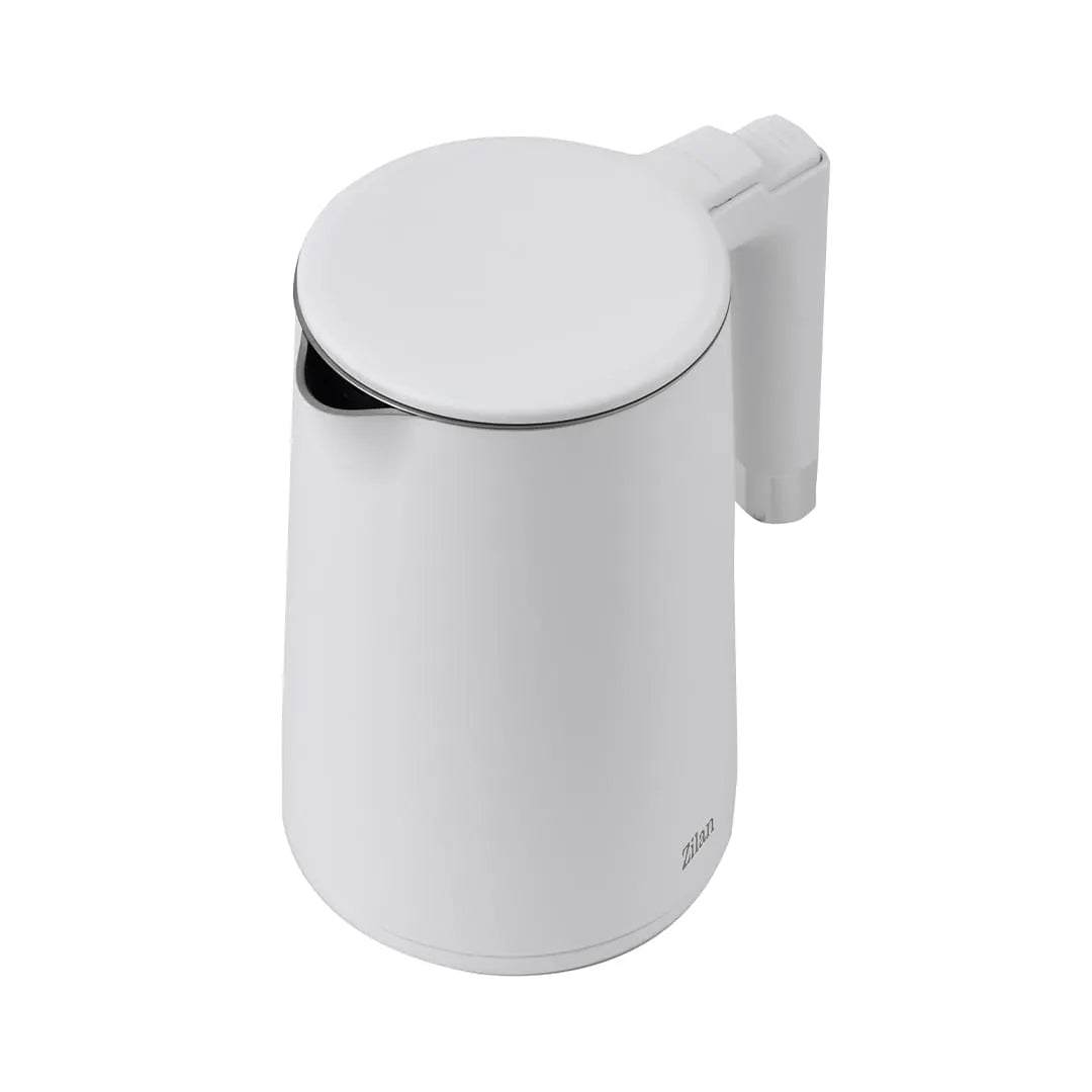 Fierbator electric 1,7L, pereti dubli, inox, putere 1800W, alb
