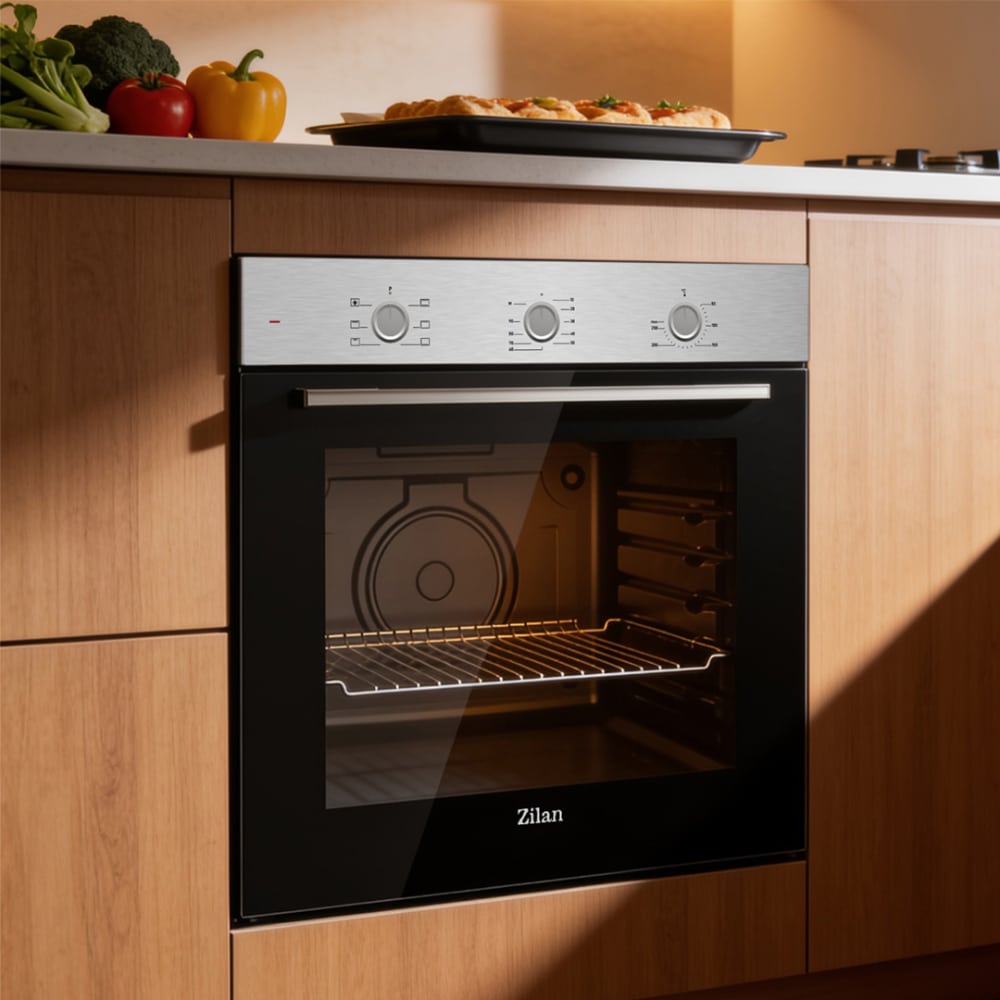 Cuptor electric incorporabil 73L, 6 functii, grill, putere 2482W, design modern