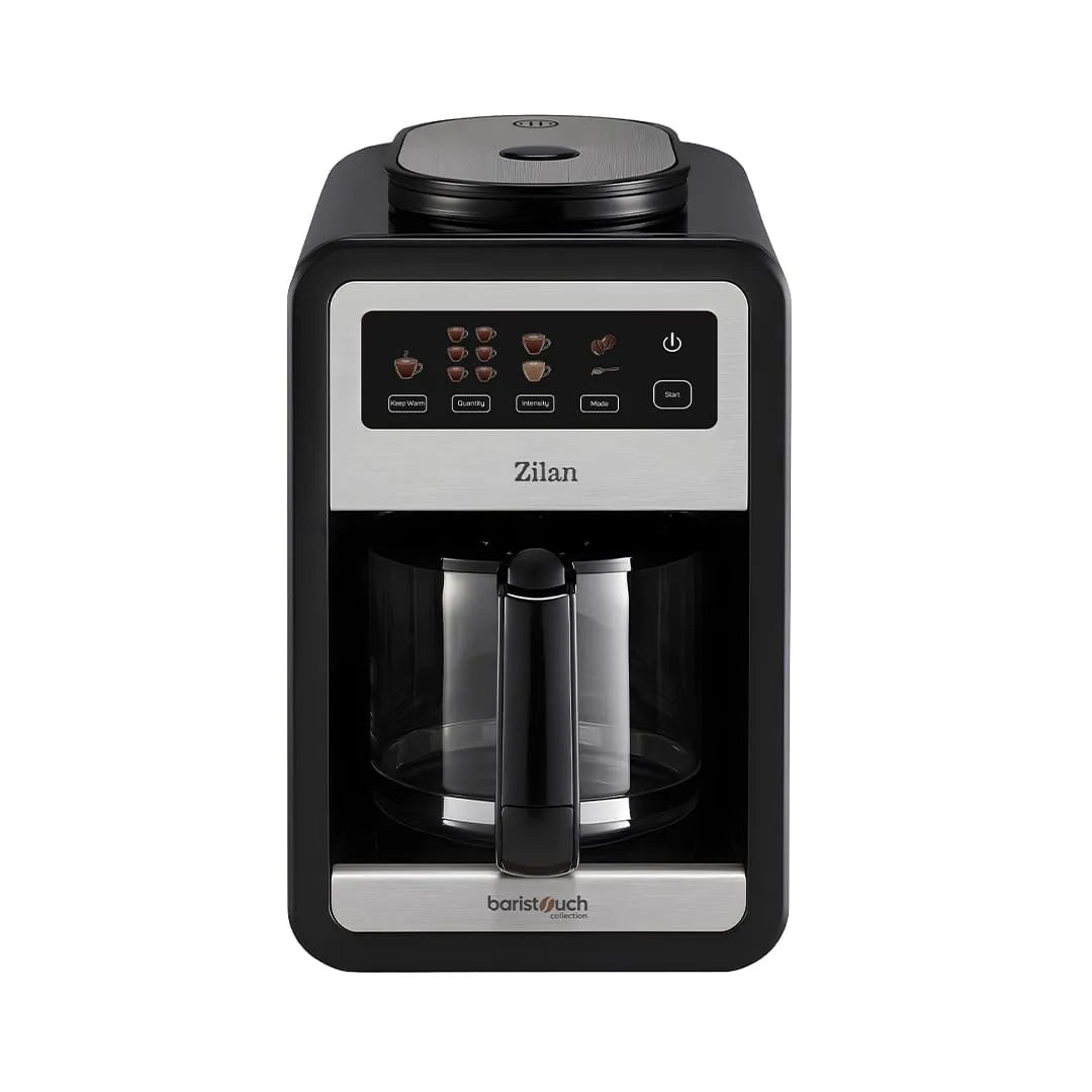 Cafetiera cu rasnita integrata, ecran tactil, capacitate 850 ml, 640W, pentru 6 cesti