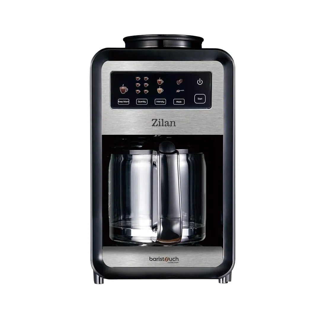 Cafetiera cu rasnita integrata, ecran tactil, capacitate 850 ml, 640W, pentru 6 cesti