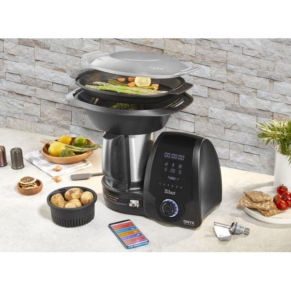 Robot de bucatarie multifunctional 1700W, capacitate 3.3L, 30 functii, afisaj LED, control mobil