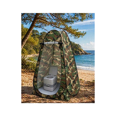 Cort pliabil impermeabil 120x120x190cm camuflaj pentru dus, toaleta sau vestiar
