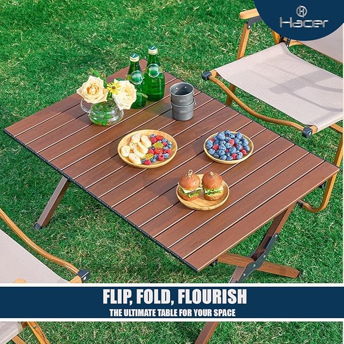 Masa pliabila pentru camping, 60x87x45 cm, stabila si compacta