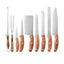 Set cutite profesionale 9 piese cu husa de protectie, otel inoxidabil, manere ergonomice