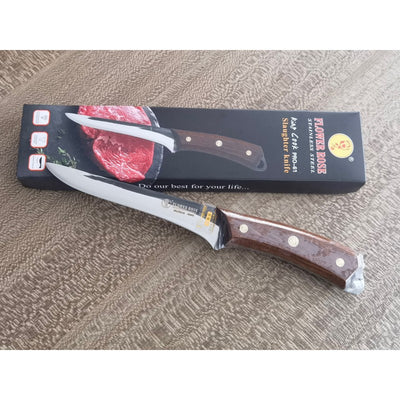 Cutit profesional universal, lama inox 16 cm, maner lemn, lungime totala 28 cm